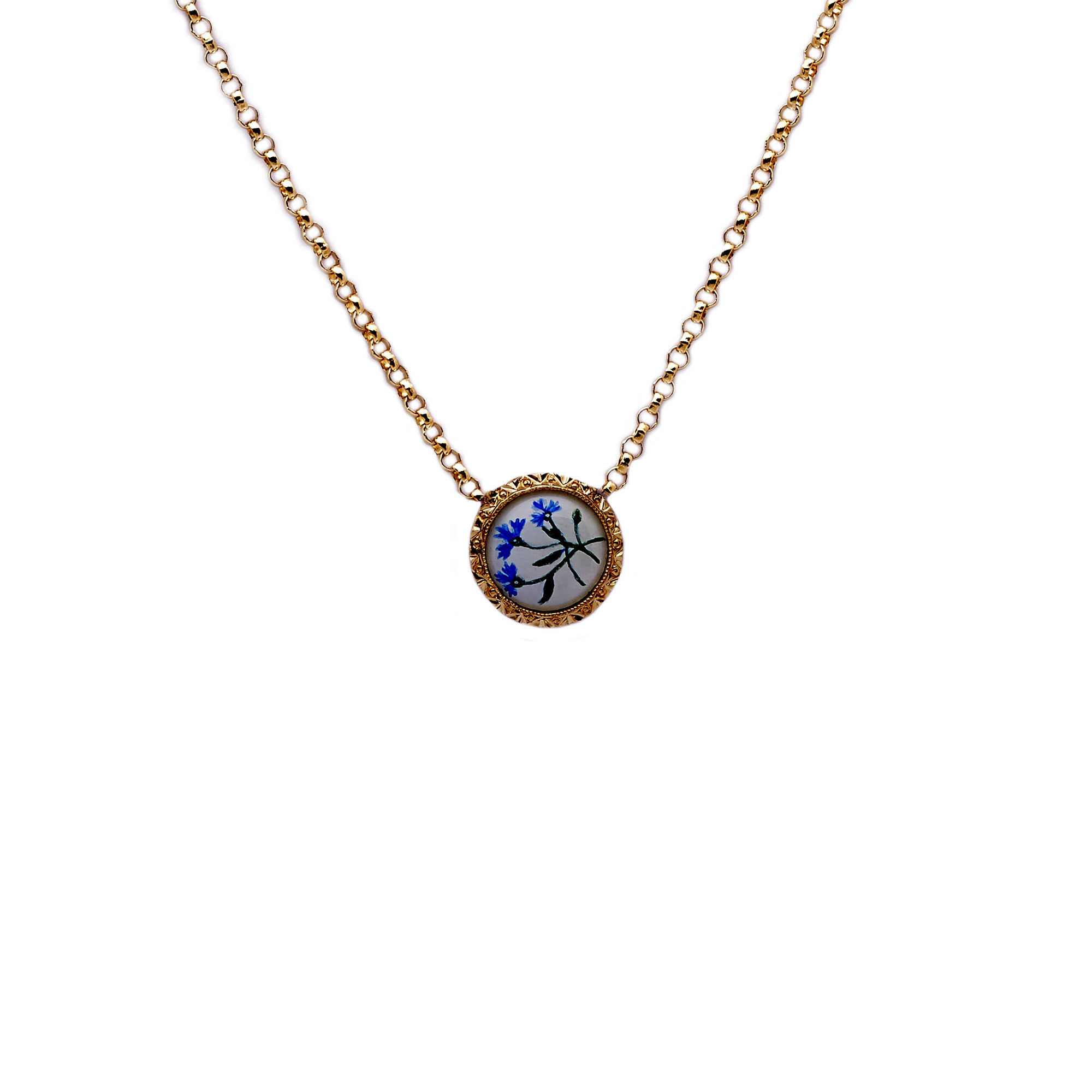 Mini Whistle Necklace  Blue Enamel – Naimah