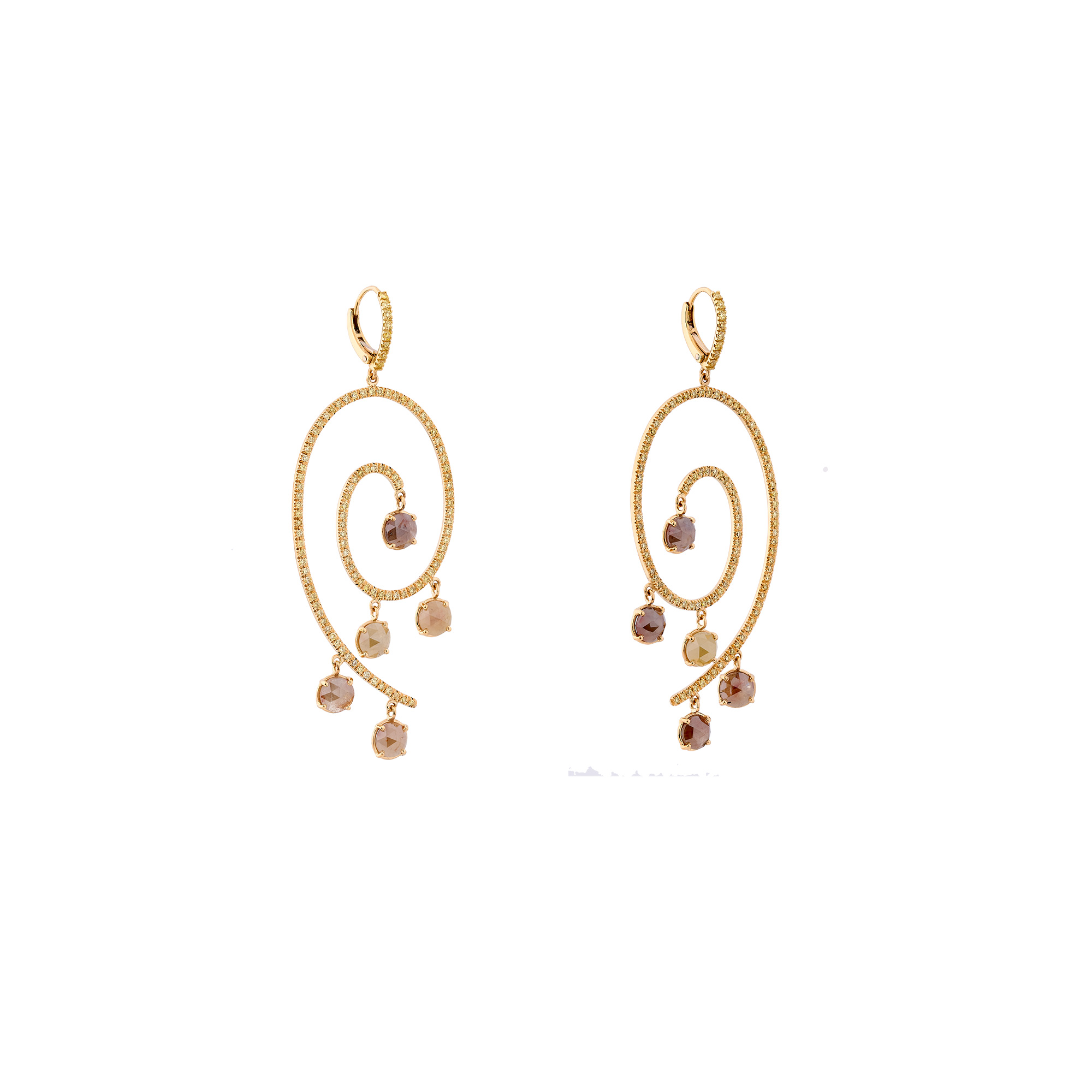 Buy Modern Sui Dhaga Earrings Gold & American Diamond Online for Young Lady  | 49jewels